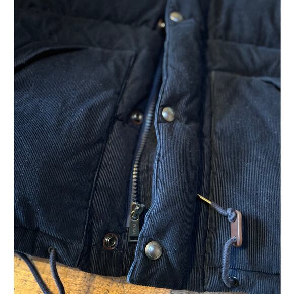 Polo Ralph Lauren Mens Vintage Corduroy Down Jacket Water Resistant Navy L - Picture 7 of 16